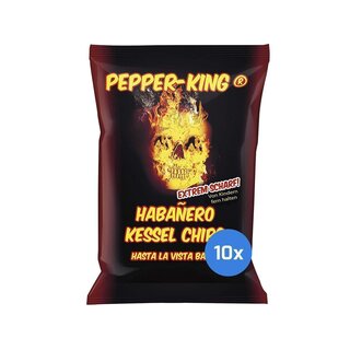 Pepper-King Habanero Kessel Chips - 10 x 125g