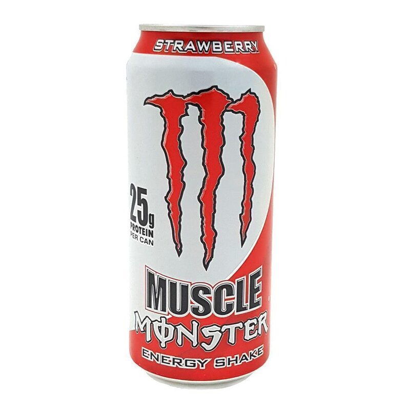 Monster USA - Muscle Energy'shake - Strawberry - 24 x 443 ml - Americ ...