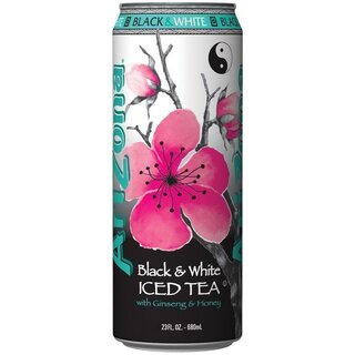 Arizona - Black & White Iced Tea  - 1 x 680 ml